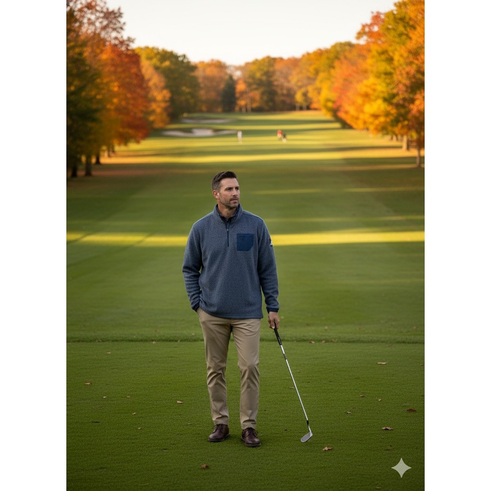 Adidas PrimeGreen 1/4 Zip Sweatshirt Mens 2XL Casual Navy‎ Pocket Golf Pullover